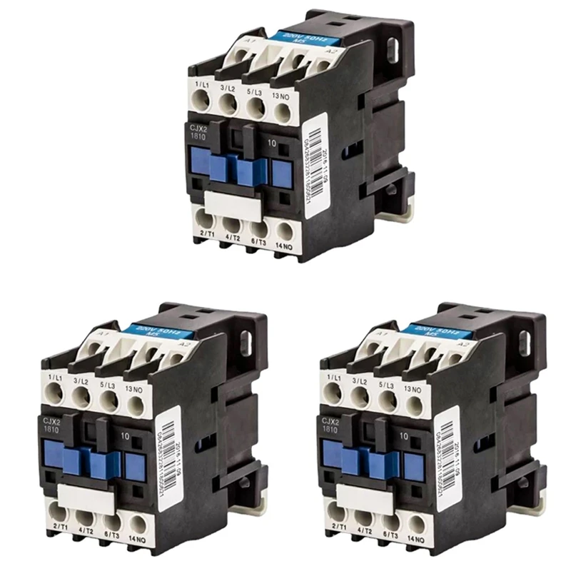 3X Contactor CJX2-1810 32A Switches LC1 AC Contactor Voltage 220V CJX2-1810