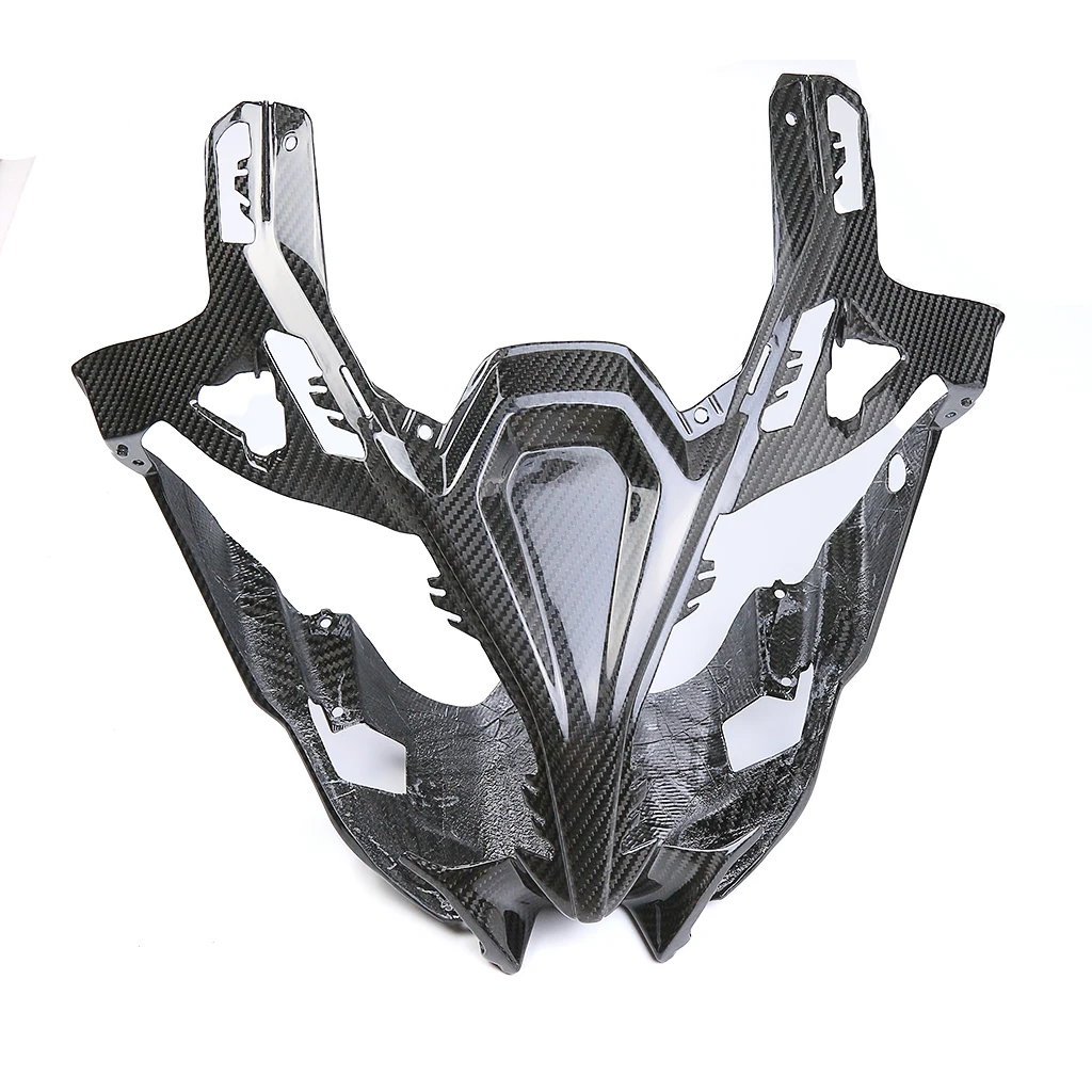 3K Carbon Fiber Front Headlight Fairing Cover Headlamp protective cover For BMW R1250RS  R1200GS 2021-2023