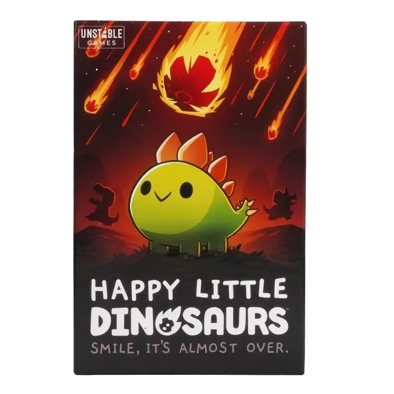 Jogo de cartas Happy Little Dinosaurs, Sabotagem Competitiva, Jogos Instáveis, Expansão Engraçada, Tac, K.O, Dragões de 5-6 Jogadores