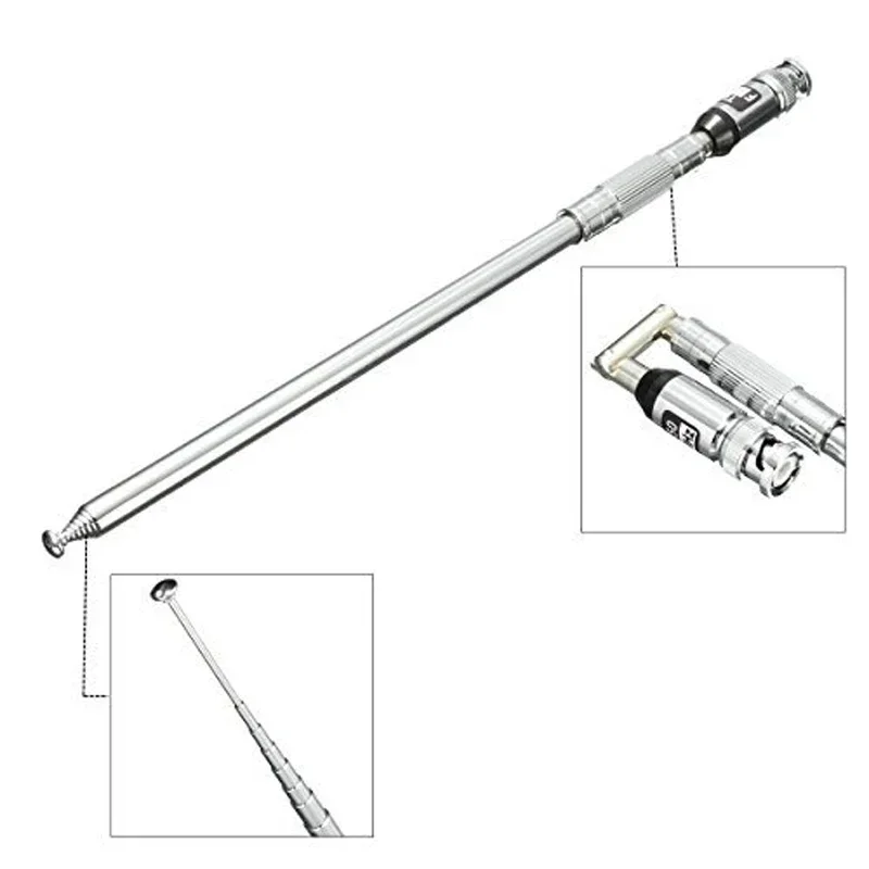 Scalable Dual Band 118-136MHz Whip Telescopic Airband Antenna SMA Male/ Female/BNC for Two Way Radio Receiver Aviation Frequency