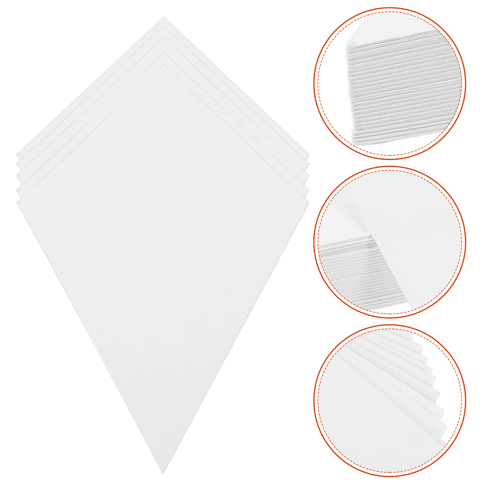 

100pcs Paper Piecing Shapes Quilting Patchwork Template Creative Diamond Sewing Craft Supplies White Molds Storage