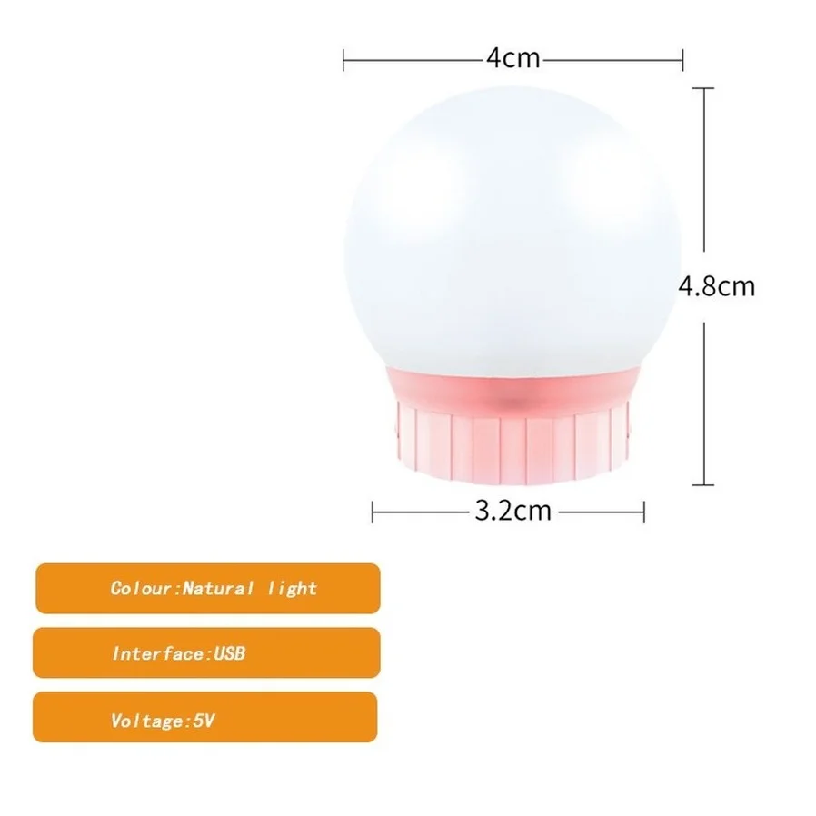 USB Professional Makeup Mirror Light Full Backlit Mirror USB Table Mirror with Light 2 6 10 14 Bulb portable Vanity Lights