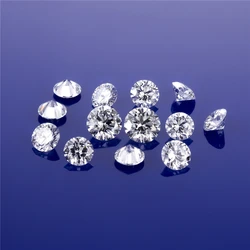 Wholesale 100pcs/lot 0.7mm~10mm Round Shape Loose CZ Stone White Color AAAAA Cubic zirconia 8 Hearts and 8 arrows