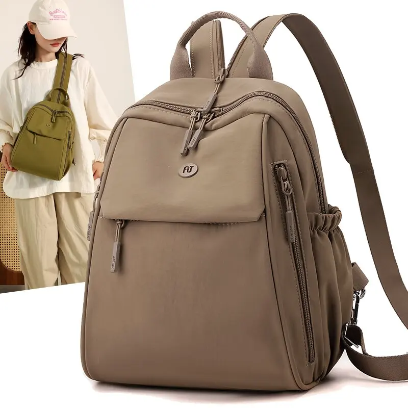 

Повседневная женская сумка из бычьей ткани cadena большая емкость для путешествий на открытом воздухе, поездок на работу, туризм, многофункциональная сумка двойного назначения