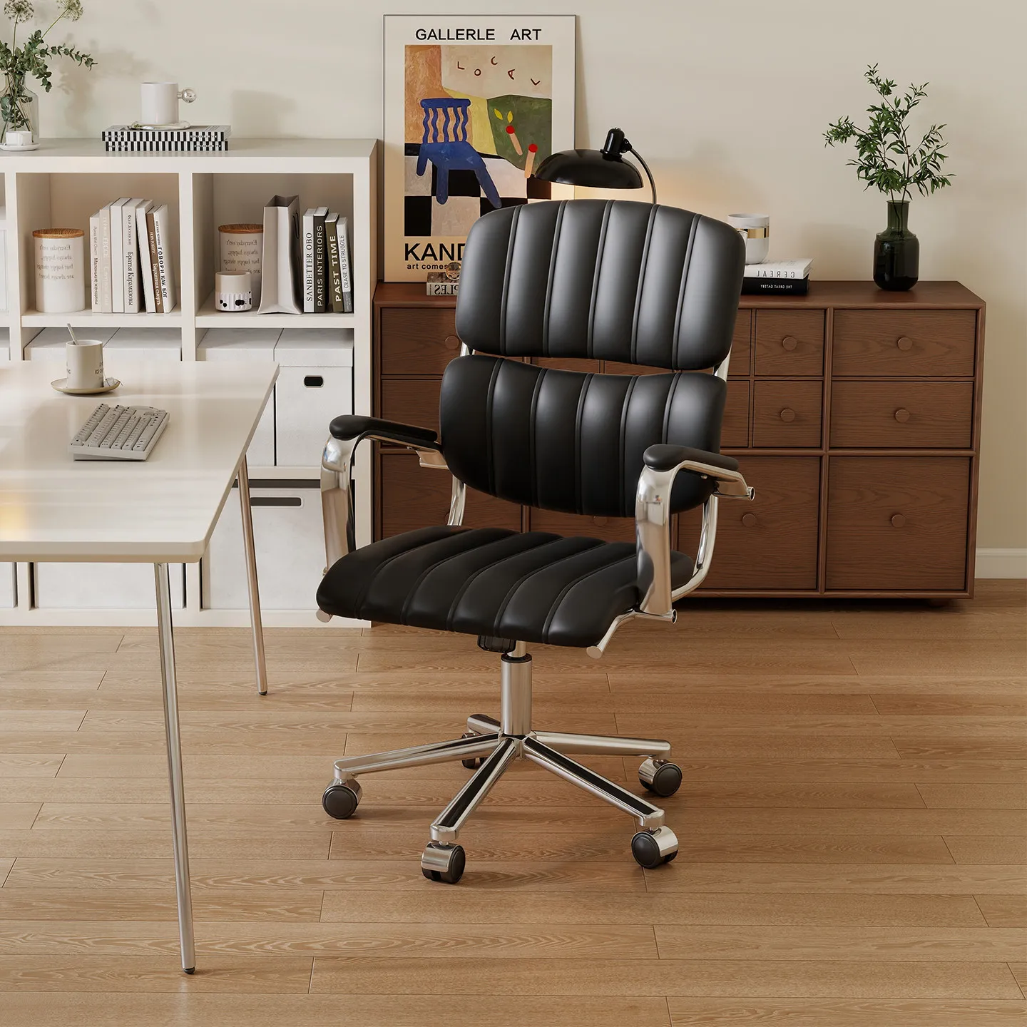 Cat-scratch Leather Comfortable Boss Chair Business Office Chair 360° Rotating Adjustable Backrest Ergonomic Computer Chairs