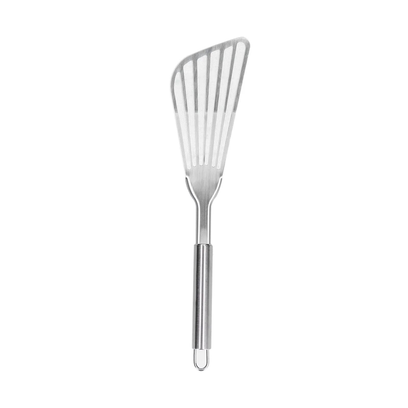 Stainless Steel Slotted Fish Spatula Thick Polished Fish Turner Flipper For Kitchen Camping Restaurant Camping Baking Buffet