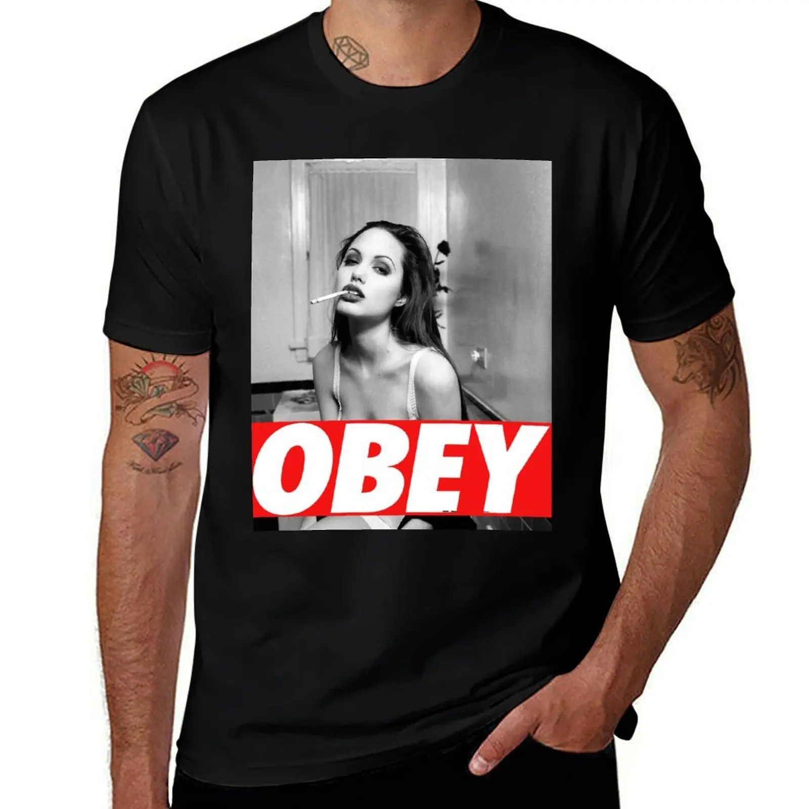 

Angelina Jolie T-Shirt man t shirt designer printed t shirts for man funny t shirts dark humor T-Shirt