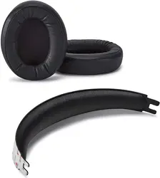 Premium Ear Pads and Headband Compatible with Kingston HyperX Cloud Flight S and Cloud Flight Headphones (Black)