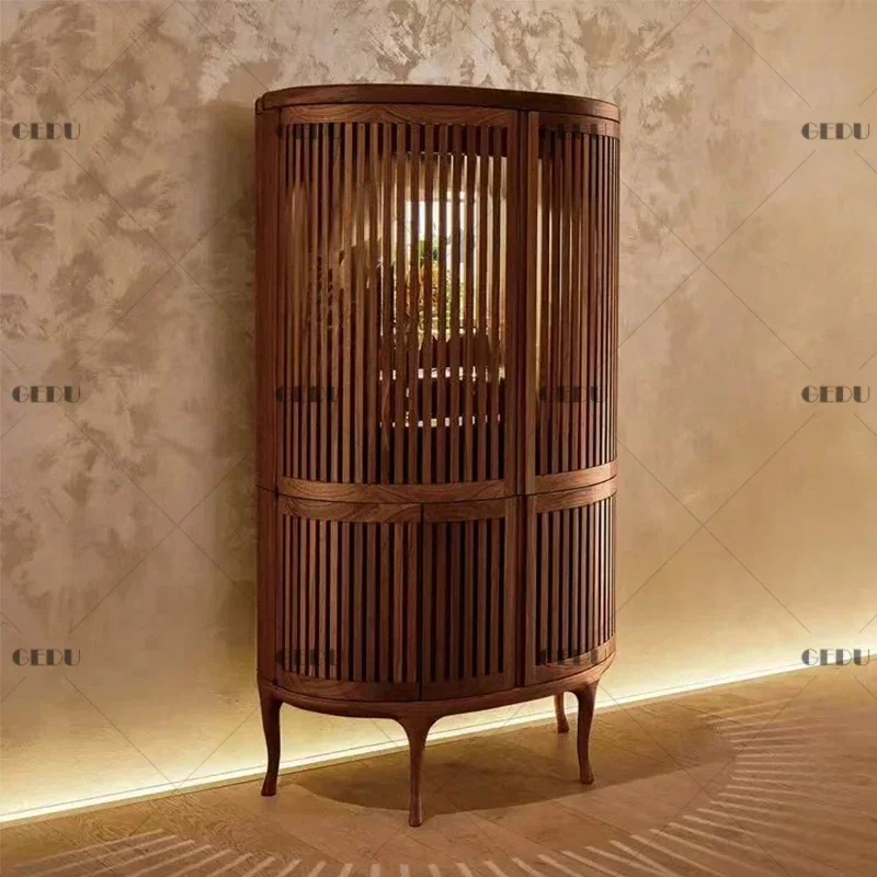 

Italian light luxury solid wood shrine offering table, shrine stand cabinet, incense case, Guanyin Buddha statue offering table