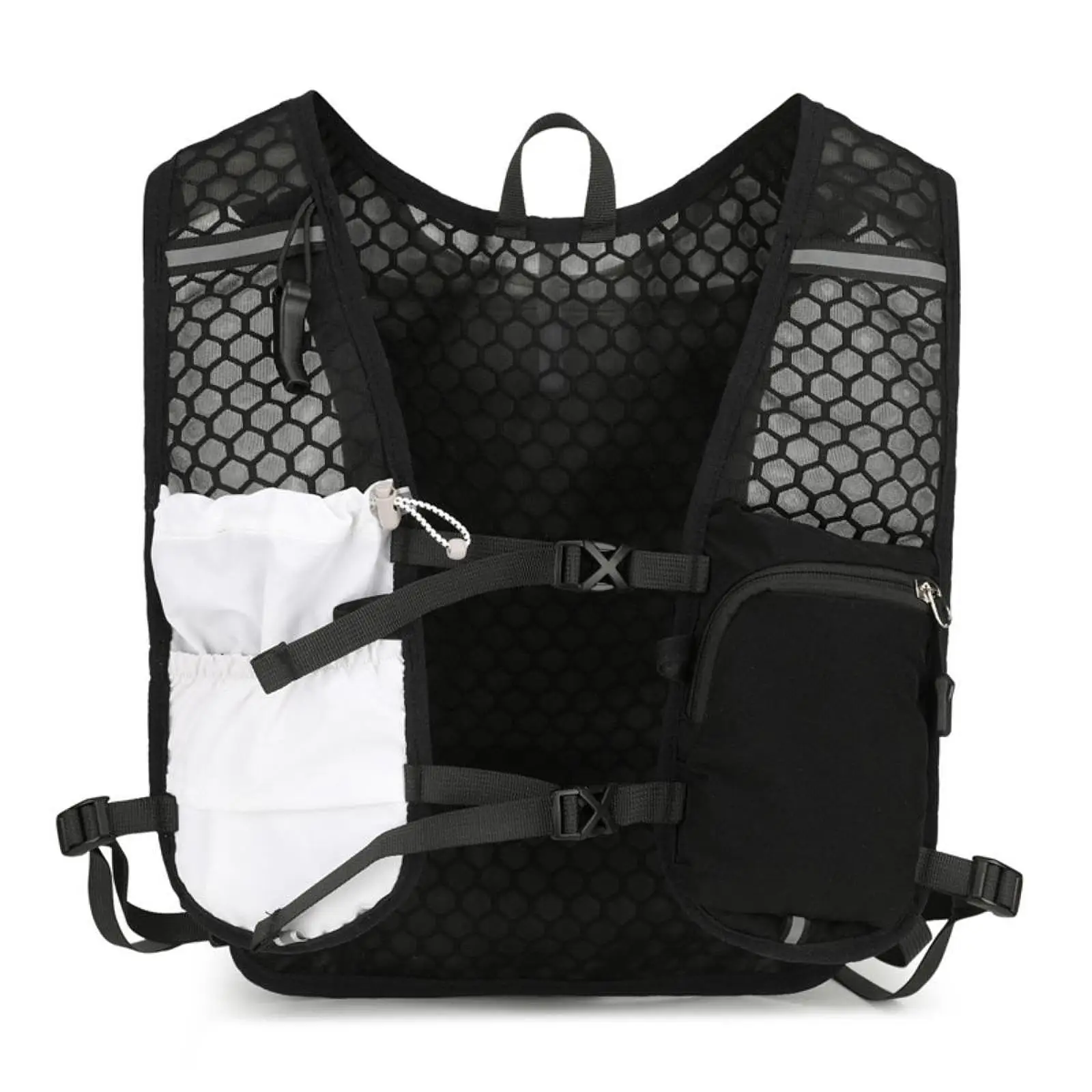 

Men Running Vest Sports Bag Daypack Reflective Strap Lightweight Comfortable Hydration Backpack for Hiking Climbing Jogging