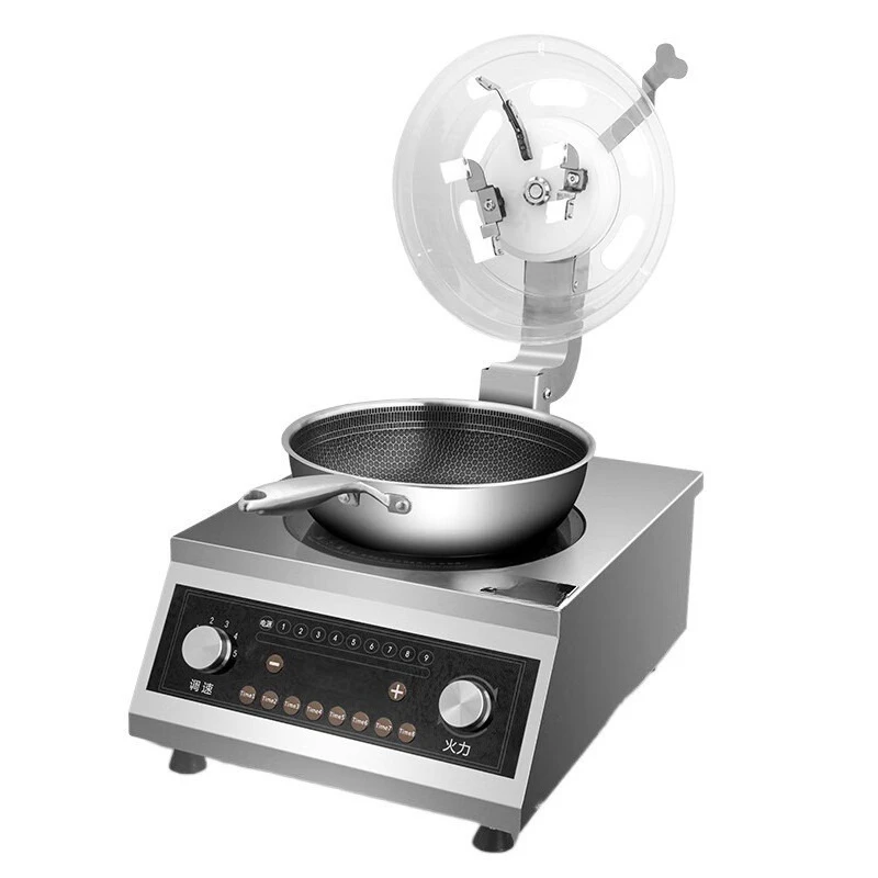 

Fully automatic cooking machine commercial, intelligent automatic rice cooking machine cooking robot large drum stir fry