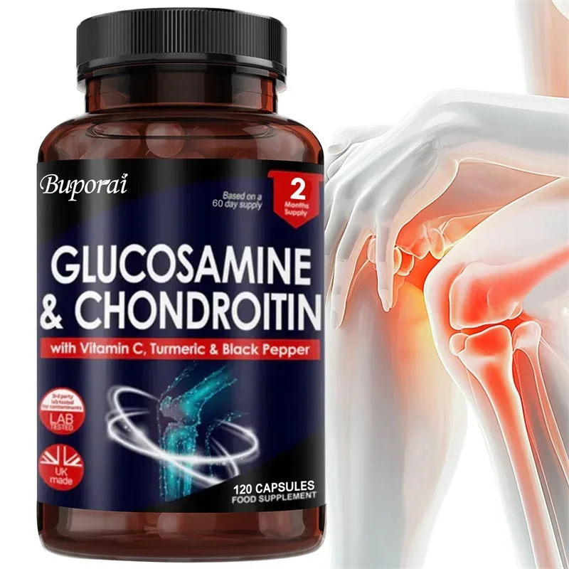 

Глюкозамин и хондроитина — добавка для поддержки суставов для облегчения боли в костях, спине, коленях, рук и улучшения здоровья суставов