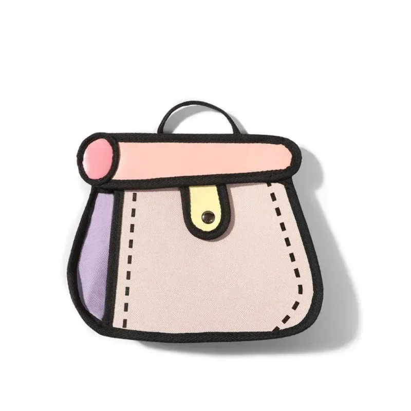 Cute Cartoon Handbag Girls Summer Fashion 2D Crossbody Bag Women Coin Purse Small Shoulder Bag