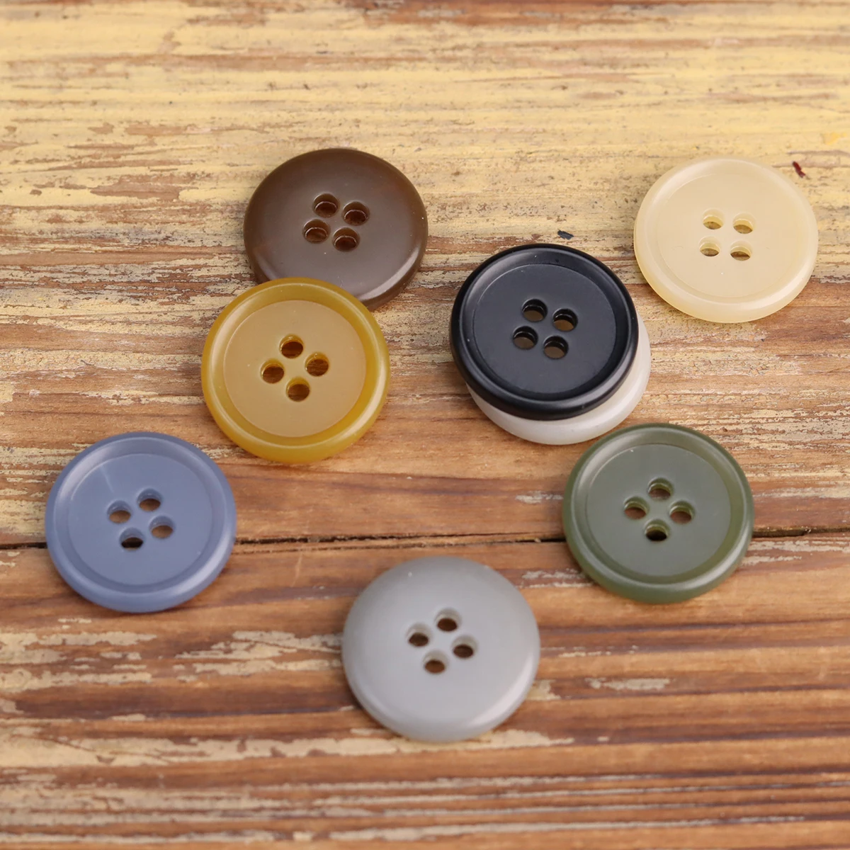 10pcs Simple High Quality Urea Buttons For Clothing 4 Hole Classic Suit Blazer Pants Corduroy Sewing Accessories