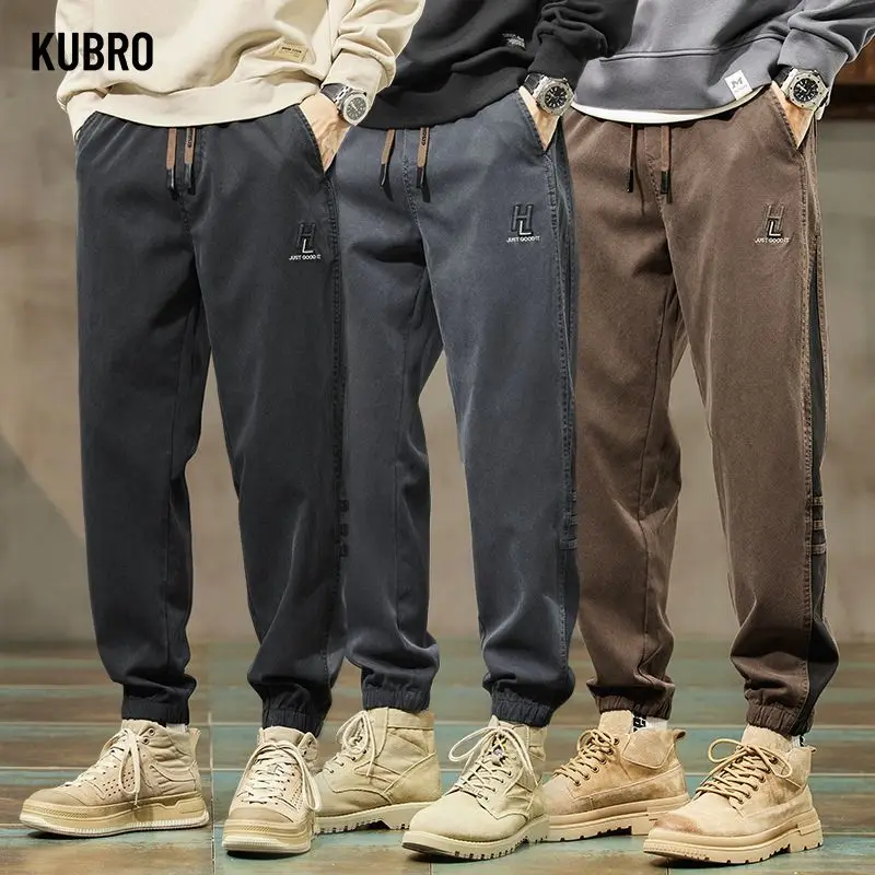 

Мужские повседневные брюки, эластичные брюки, мешковатые спортивные штаны с завязками на шнурке, молодежные уличные брюки, мужская одежда, четыре сезона
