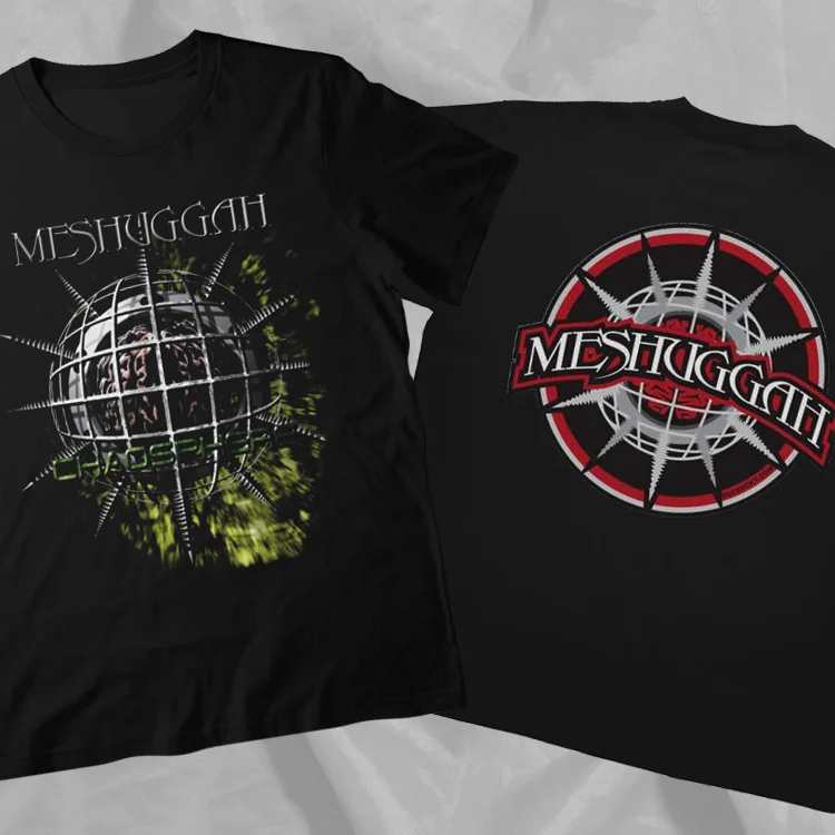 MESHUGGAH Band CHAOSPHERE Vintage Double Sided T-Shirt