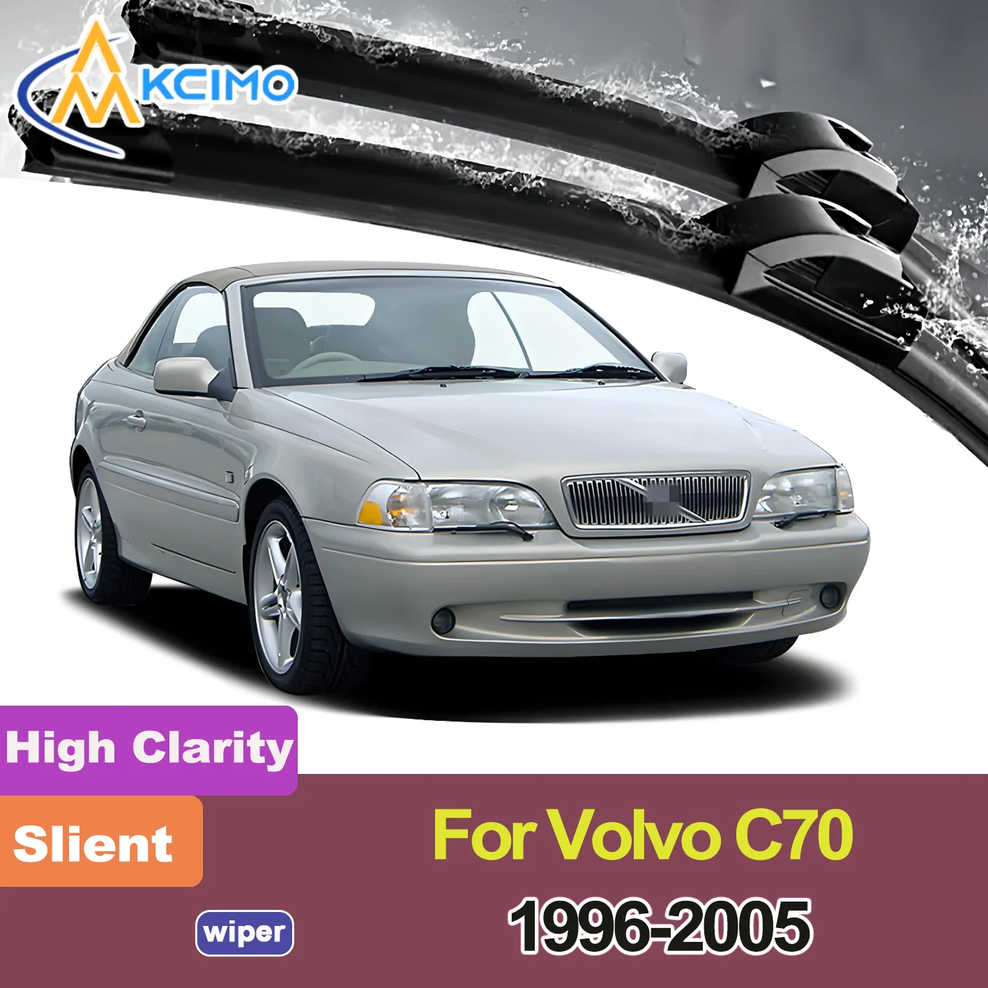 

2 шт. новая щетка стеклоочистителя переднего стекла для Volvo C70 1996-2005, аксессуары для автомобильных щеток переднего стекла 2005 2004 2003 2002