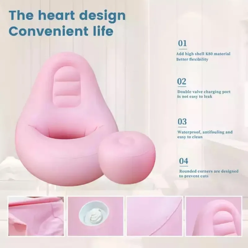 BBL-espreguiçadeira inflável, otomano rosa, cirurgia rápida Lipo, Butt Lift, recuperação sentado, gravidez suave recuperação de bumbum