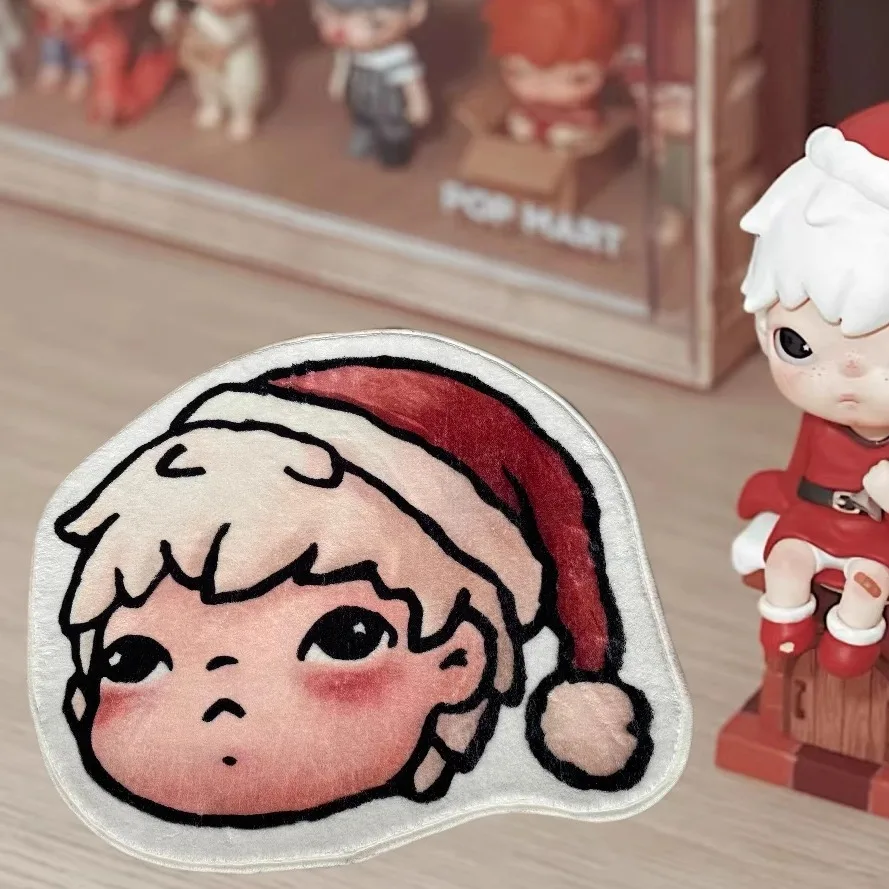 

VIKAMA Cartoon Boy Character Headprint Carpet Home Decor, Bathrooms And Doorways Non-Slip Mats, Soft And Absorbent, Easy Clean