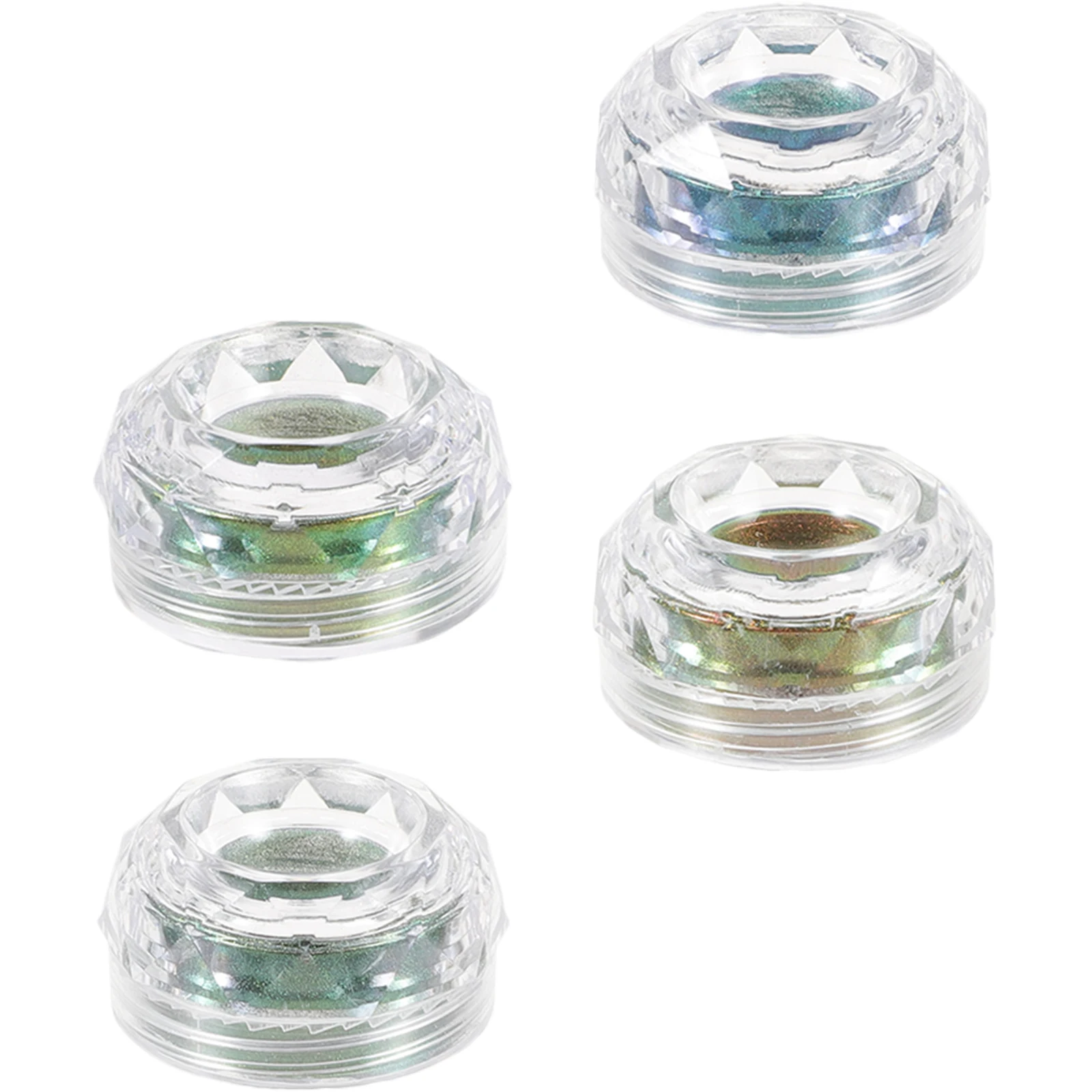 

4pcs 4 Boxes Bright Chameleon Pigment Powder Grade Holographic Reflective Nail Art Diy Craft Supply Epoxy Resin Dye