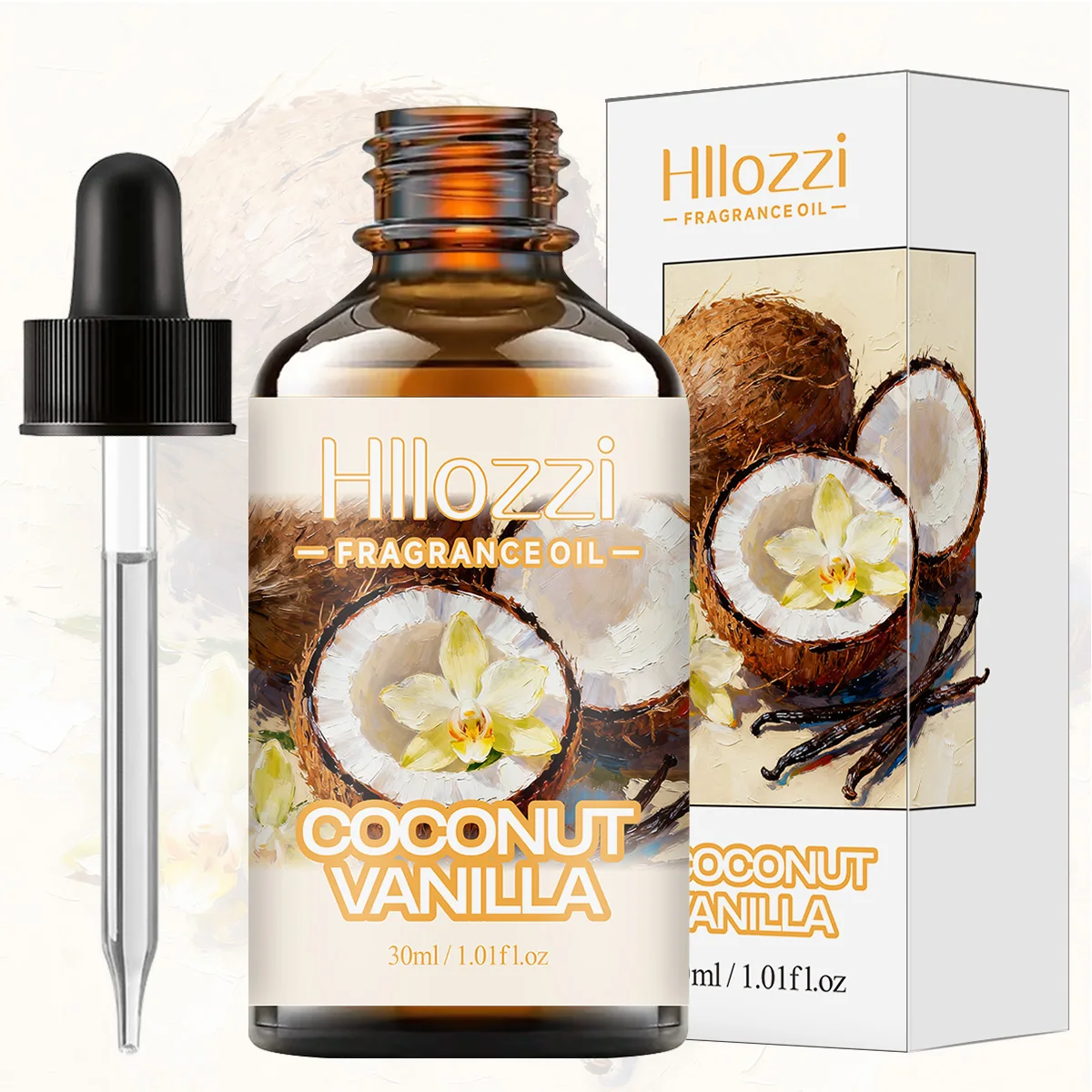 COCONUT VANILLA FRAGRANCE OIL Suitable for facial and body care, face, hands and feet nails, use after bathing, massage, and DIY