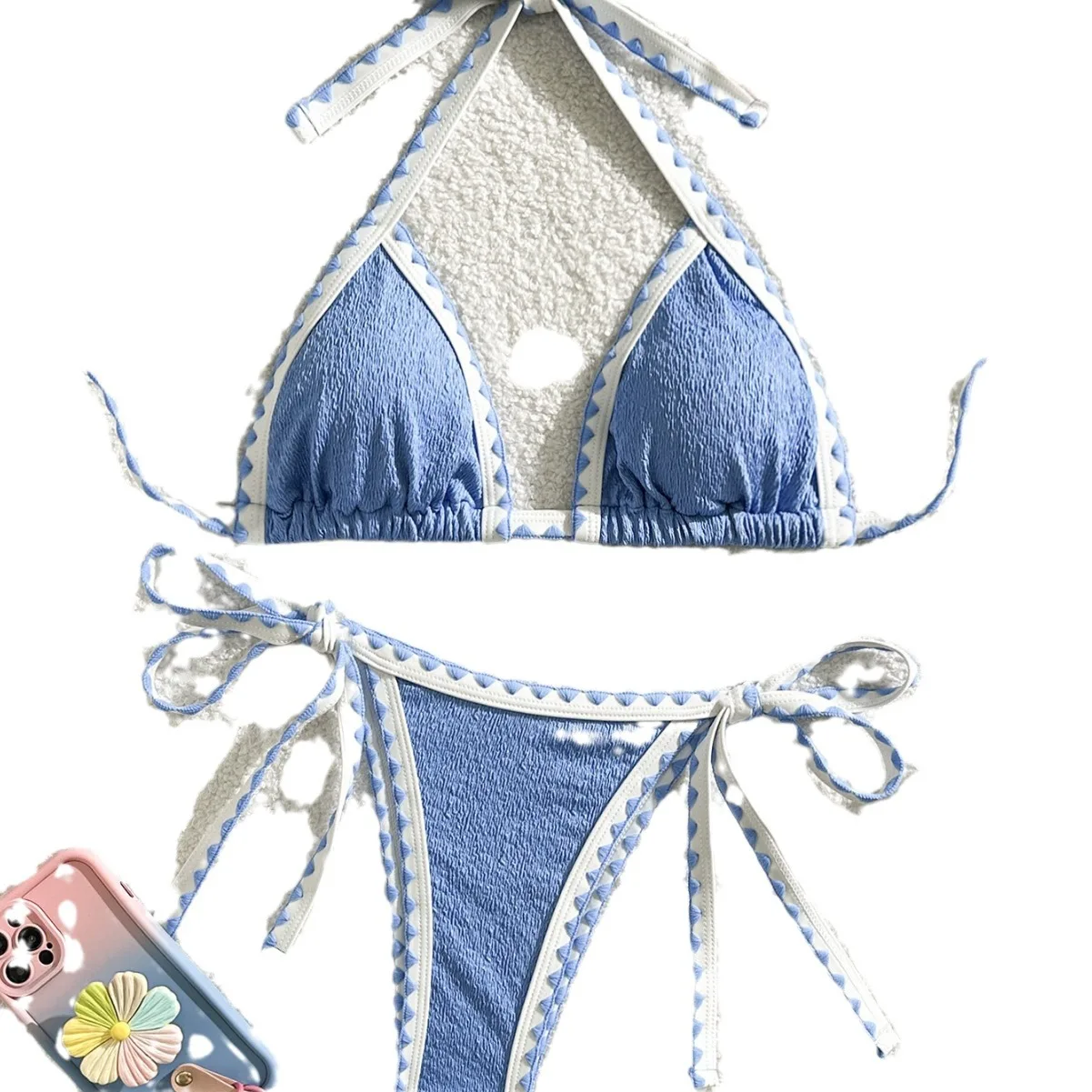 Multicolor New Solid Color Swimsuit Female Sexual Beach Ropa Para Mujer