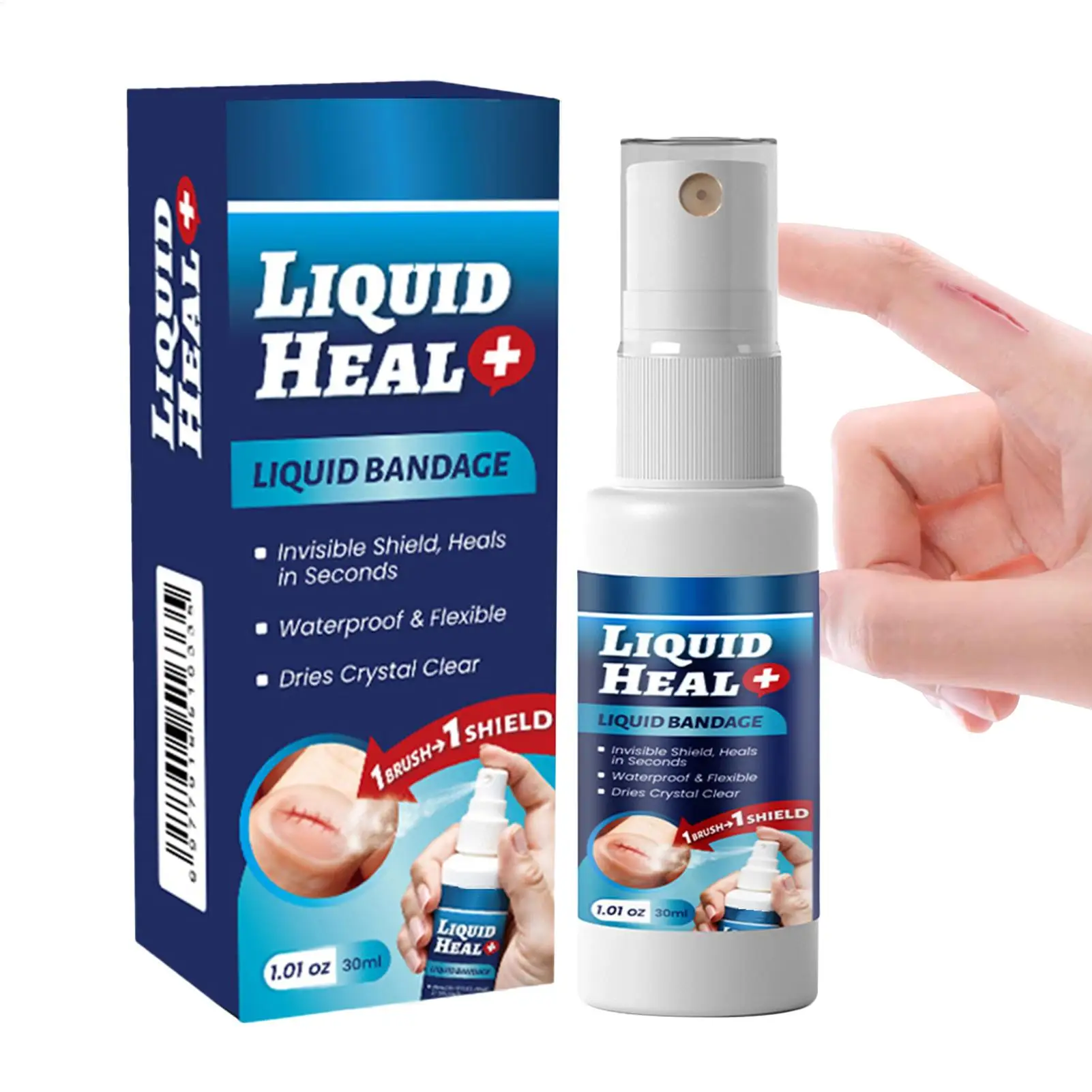 Liquid Bandage Spray Cleansing Waterproof Wound Care Spray Invisible Protective Film Transparent Liquid Breathable BandAidMist