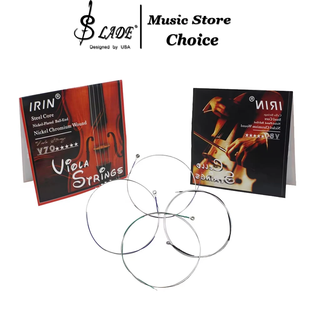 Viola/Cello Strings Stainless Steel Wire Nickel Chromium Wound Viola Multiple Replacement Stringed Instrument Accessories