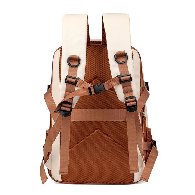 Buylor 심플 캐주얼 백팩 독립형 신발 수납칸 단거리 여행 백팩 출퇴근용 컴퓨터 가방 15.6인치