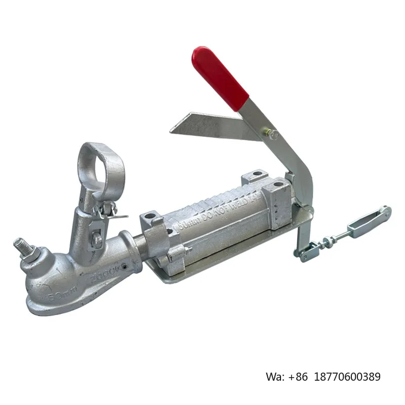 RV Camper Trailer Connector 2000 kg Capacity Tow Hitch with Flooring and Regulators for RV Modification