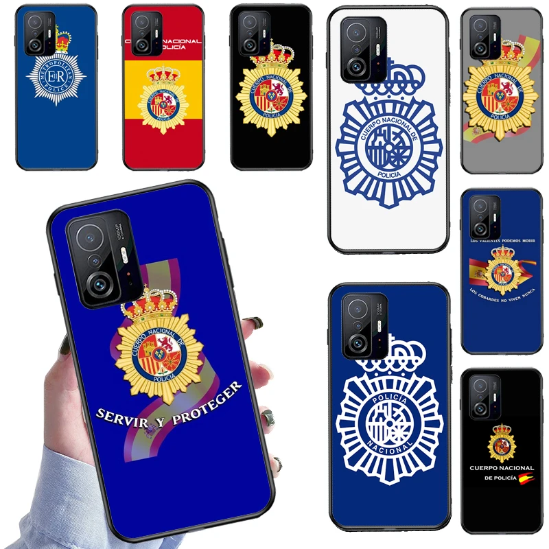 Spain National Police logo For POCO X3 Pro F3 M3 M4 X3 GT Phone Case For Xiaomi 11T Pro 10T 9T Mi 11 Lite Ultra Cover