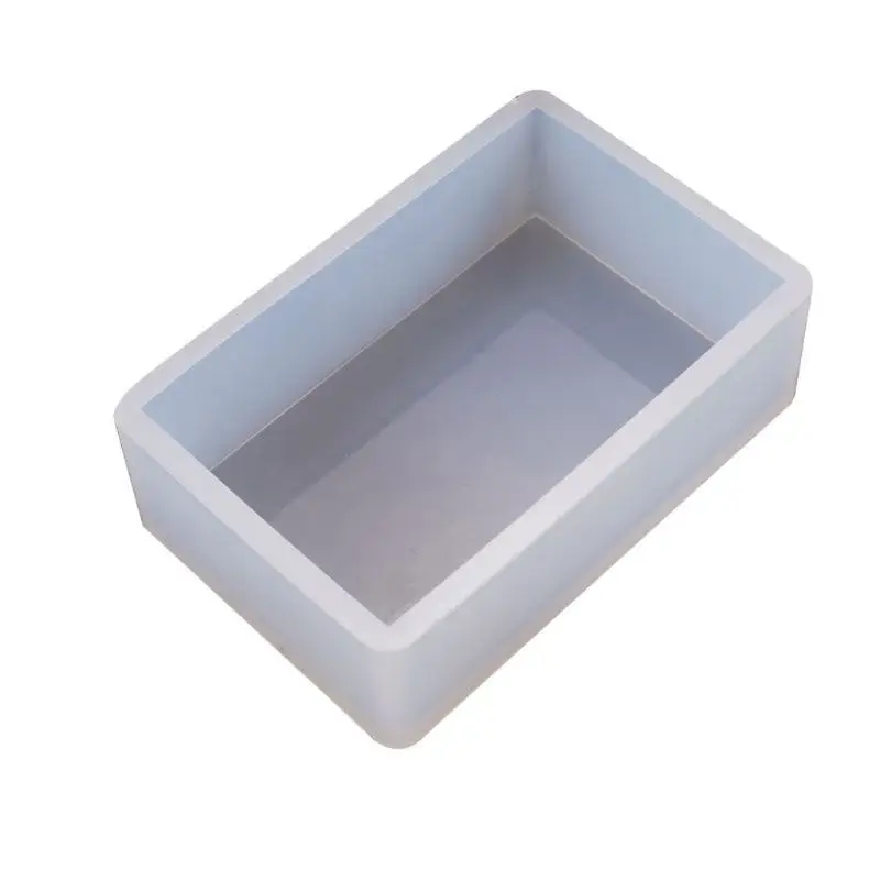 Silicone Epoxy Resin Mold Jewelry Making Tool Rectangular Mould Handmade Crafts Table Desktop Office Ornaments