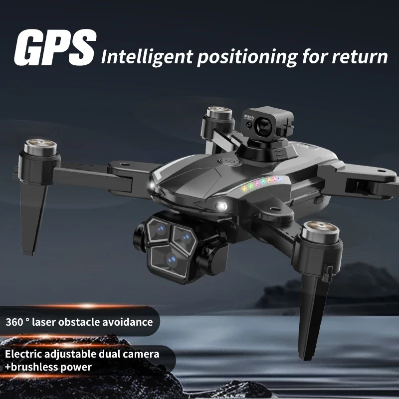 

S12 UAV GPS positioning, return navigation, brushless obstacle avoidance, optical flow, electrical adjustment, three lenses