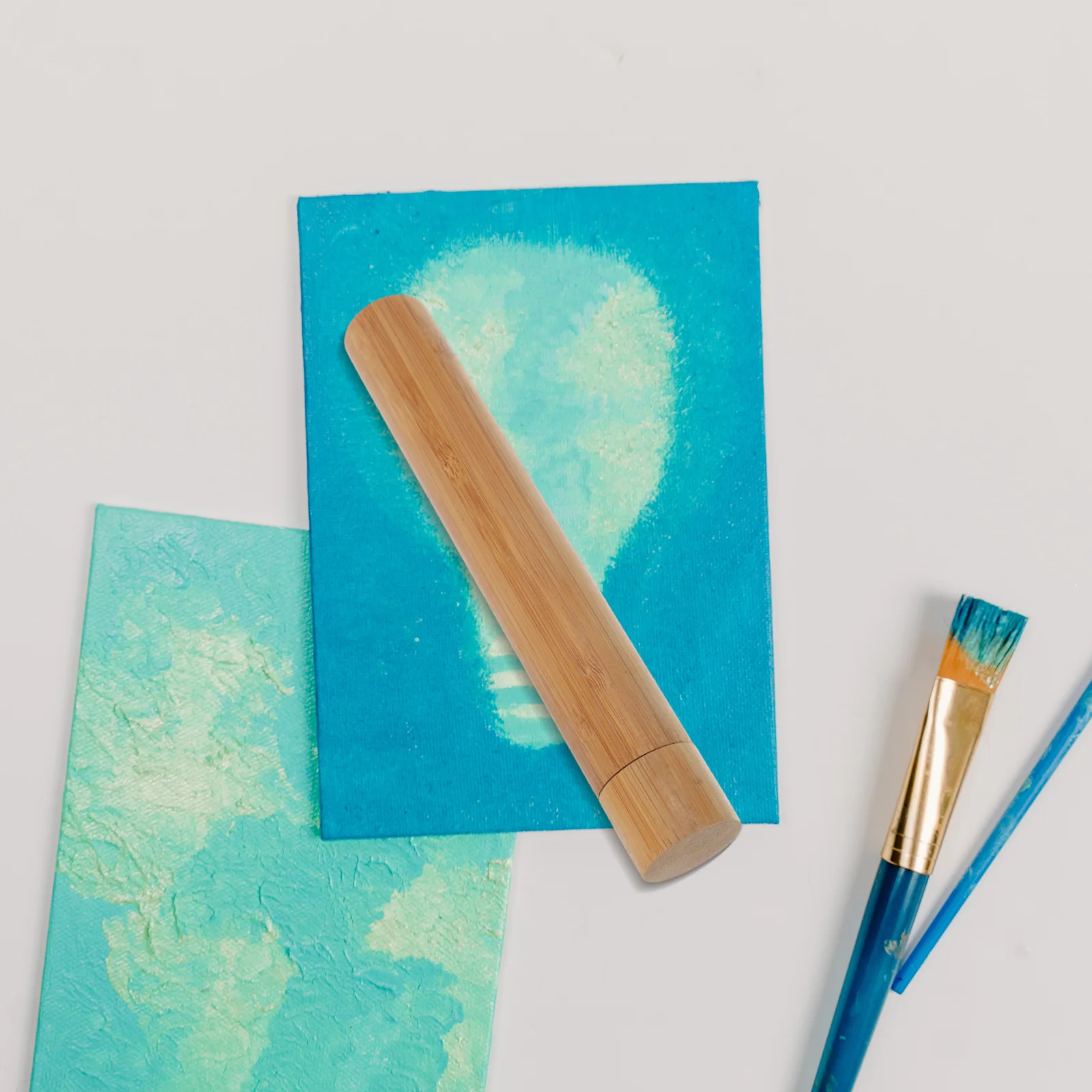 Poster Bamboo Storage Tube For Artworks Documents Drawing Mailing Tubes Paper Carrier Case Drafting Tube