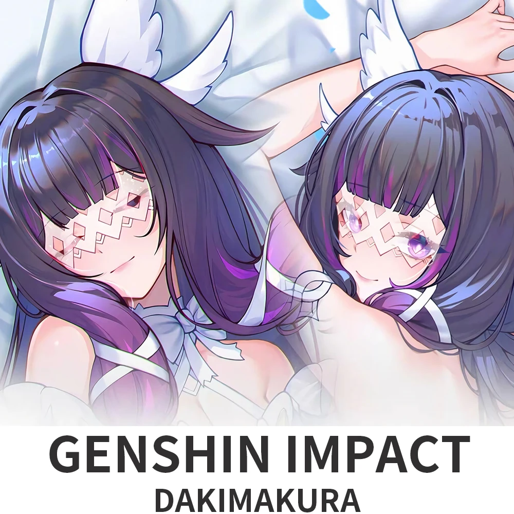 Dakimakura Genshin Impact Columbina Anime Cartoon Figure Printed Pillowcase For Living Room Bedroom