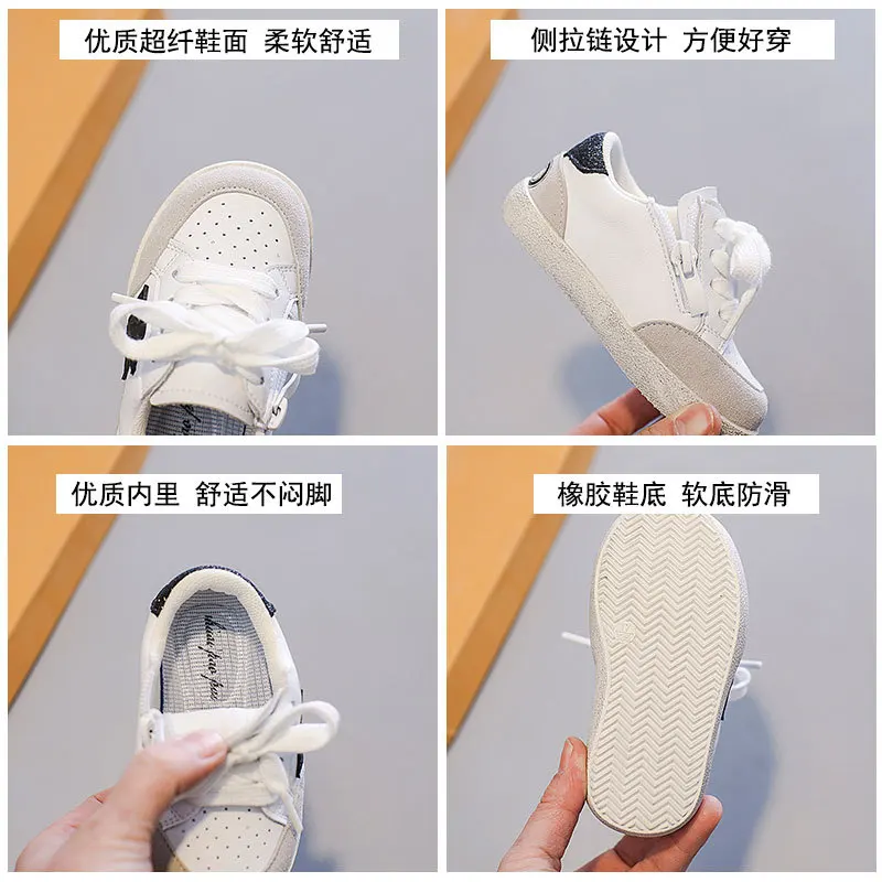 Spring Autumn Children\'s Breathable Sports Sneaker Boys Girls Soft Soled Anti -Slip Running Shoe Baby Boots Kids Walking Shoes