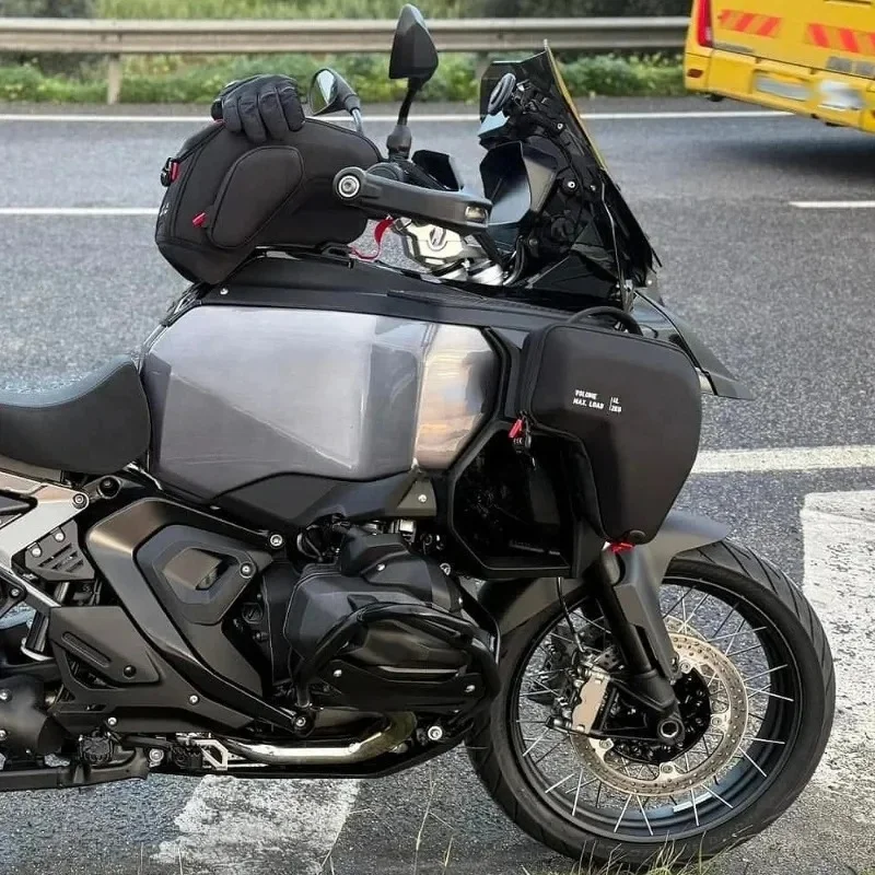 Waterproof Radiator Cowl Fairing Storage Bags Left Right For BMW R1300GS ADV R1300GSA 2024 Adventure Motorcycle Accessories