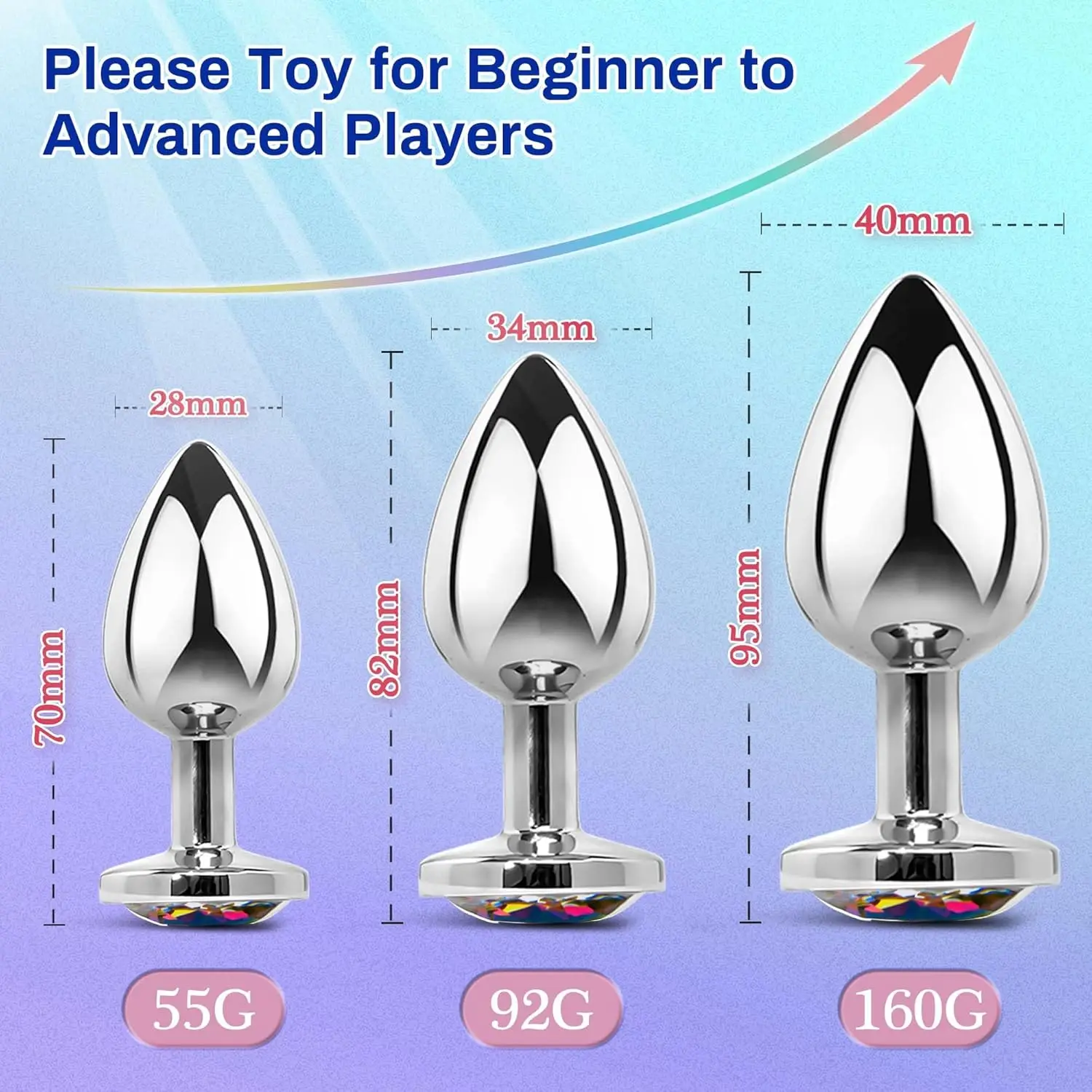 مجوهرات مستديرة المكونات الشرج الفولاذ المقاوم للصدأ بعقب G-بقعة دسار المثيرة الاستمناء الكبار مثير لعبة الجنس مثلي الجنس الأزواج محفز