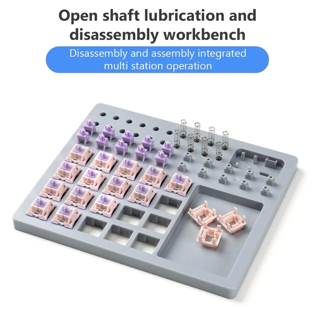 Switch Lube Station Keyboard Switch Opener Station Keyboard Switches Lube Platform for Mechanical Keyboard Switches D0P7