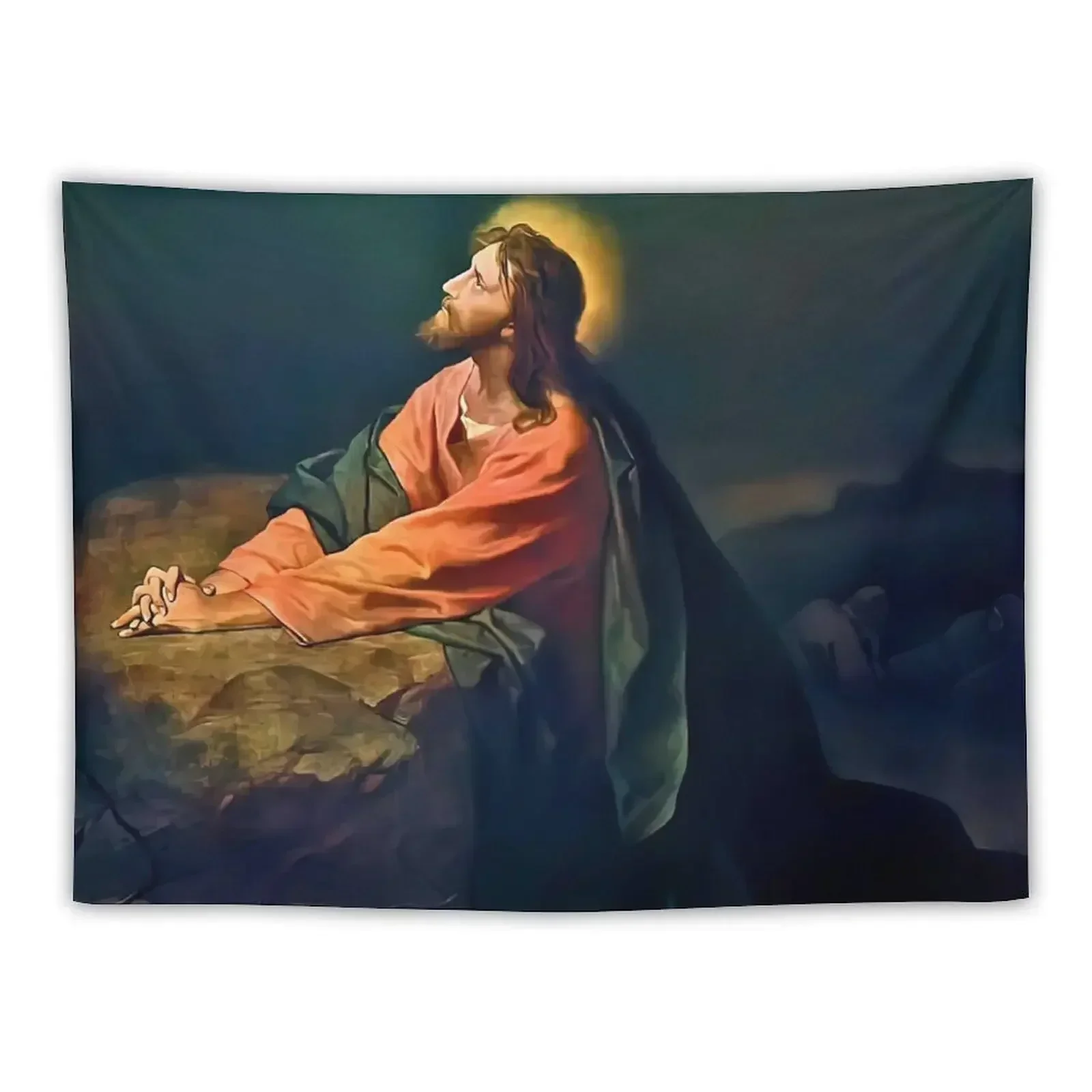 

Christ praying in Gethsemane Tapestry Wall Decor Room Decoration Korean Style Bed Room Decoration Tapestry