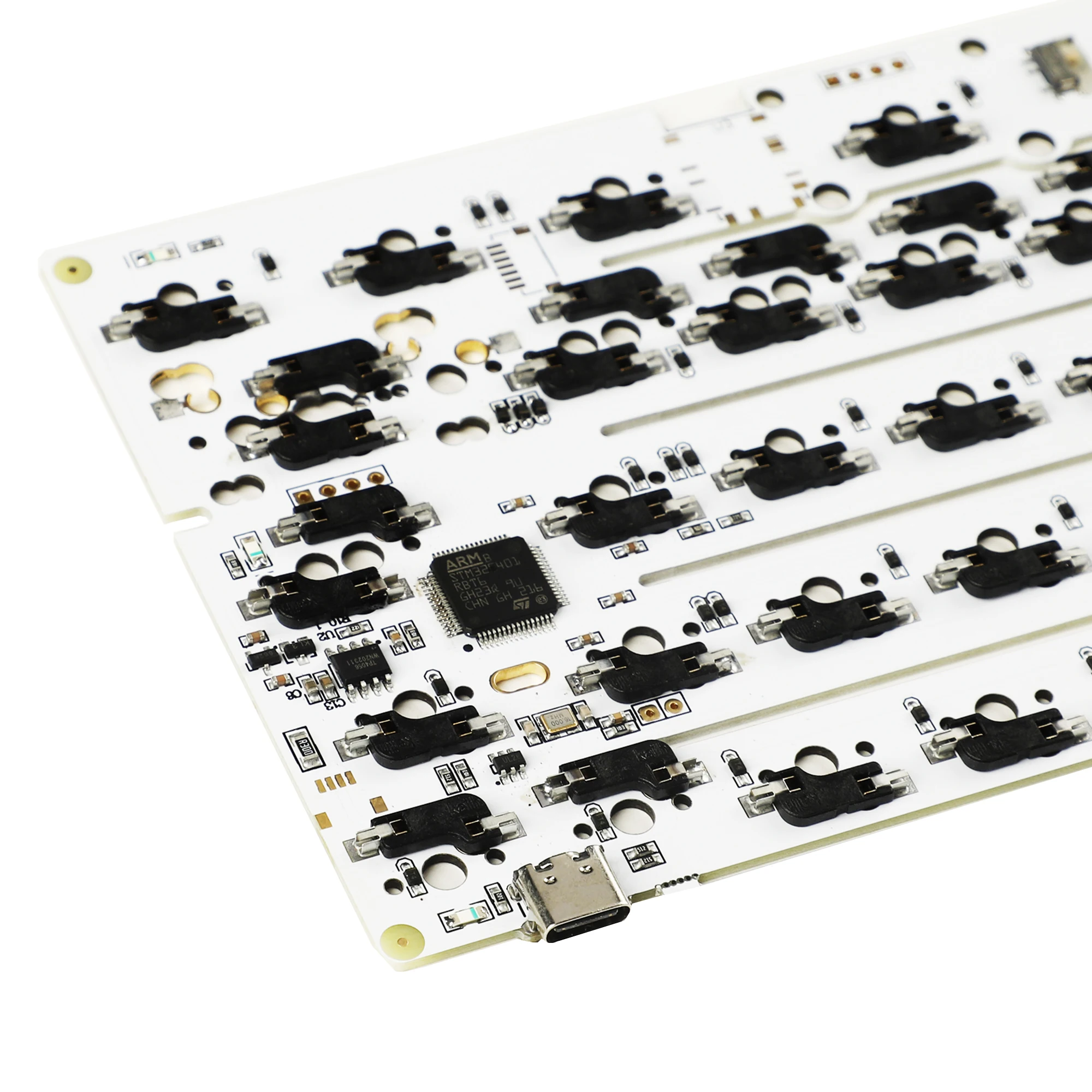 DK61 64 GH60 ISO ANSI VIA VIAL Wired Hot Swap Hot-swappable Kailh Socket 60 PCB Fully Programmable