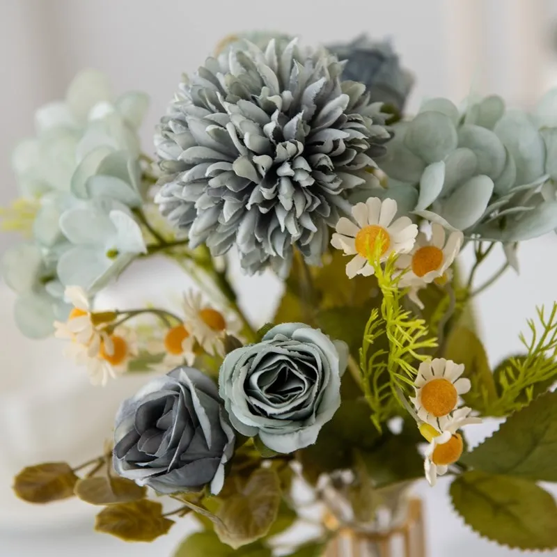Künstliche Kamillen-Kombination für hochwertige Raumdekoration, Hochzeitsdekoration, Brautaccessoires, Fotografie-Requisiten, DIY-Geschenk, heiß begehrt. – Detail 9