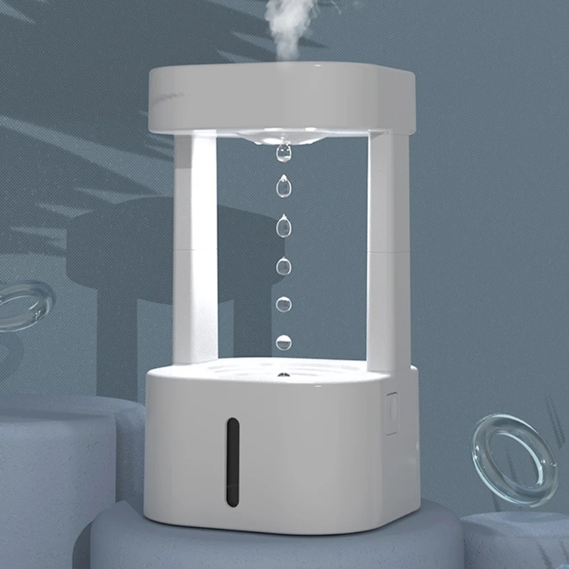 

NEW 580ML Anti-gravity Water Drop Humidifier 3 Modes Levitating Water Drops Ultrasonic Cool Mist Maker Fogger with LED Night