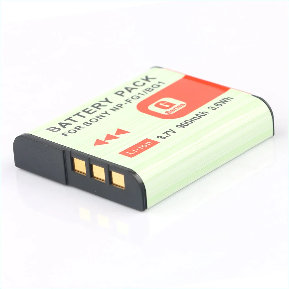 For Sony NP-FG1/BG1 960mAh Rechargeable Battery Cameras Compatible with DSC-W100 DSC-W90 DSC-W85 DSC-W80 DSC-W70 DSC-W55