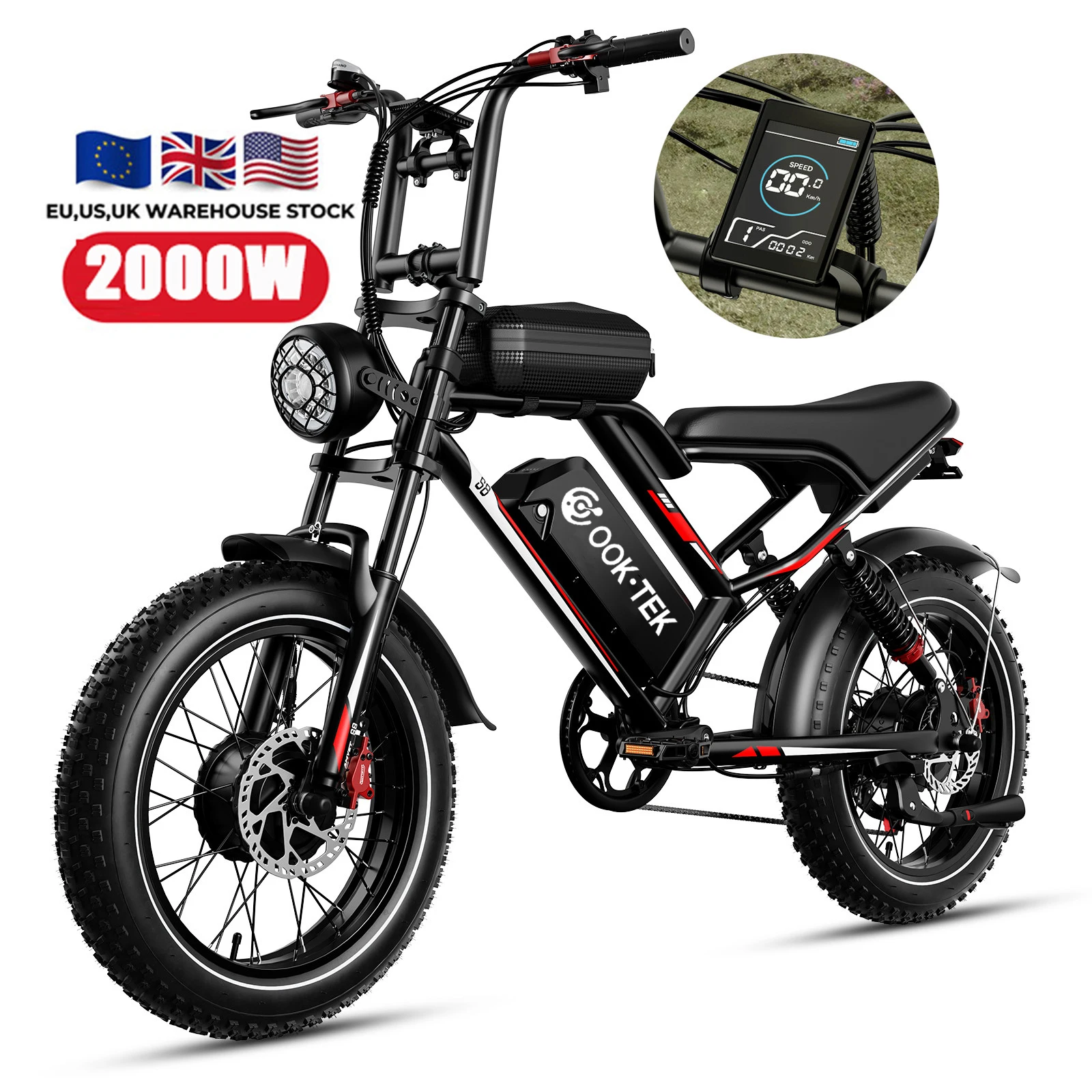 

STLF OEM ODM 48V 25Ah Lithium Battery 20inch Fat Tire E Bike Electric Bicycle with Dual Motor and Hydraulic Break Dirt Electric
