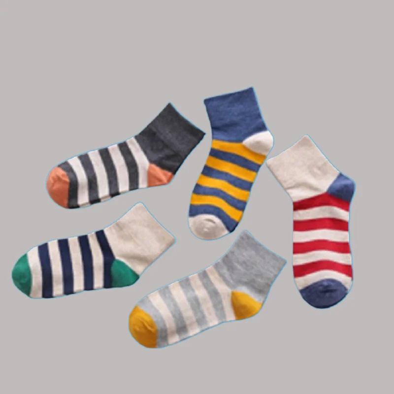 

5/10 Pairs All-match Breathable Striped Women's Socks Korean Sports Trendy Women's Autumn and Winter Mid-tube Socks Cotton Socks