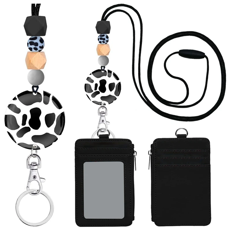 

Lanyards For Id Badges And Keys, Cute ID Badge Holder With Lanyard, For Women Teacher Nurse