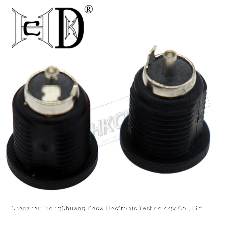 5Pcs DC Large Current Charging Jack 5.5x2.5mm / 5.5x2.1mm Female Panel Mount Connector 5.5x2.5/2.1mm Socket Connector