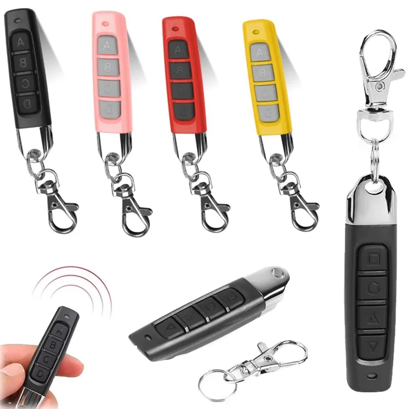 433MHz Door Remote Control Universal 4 Keys Copy Garage Opener Remote Control Cloning Electric Gate Remote Controller Duplicator