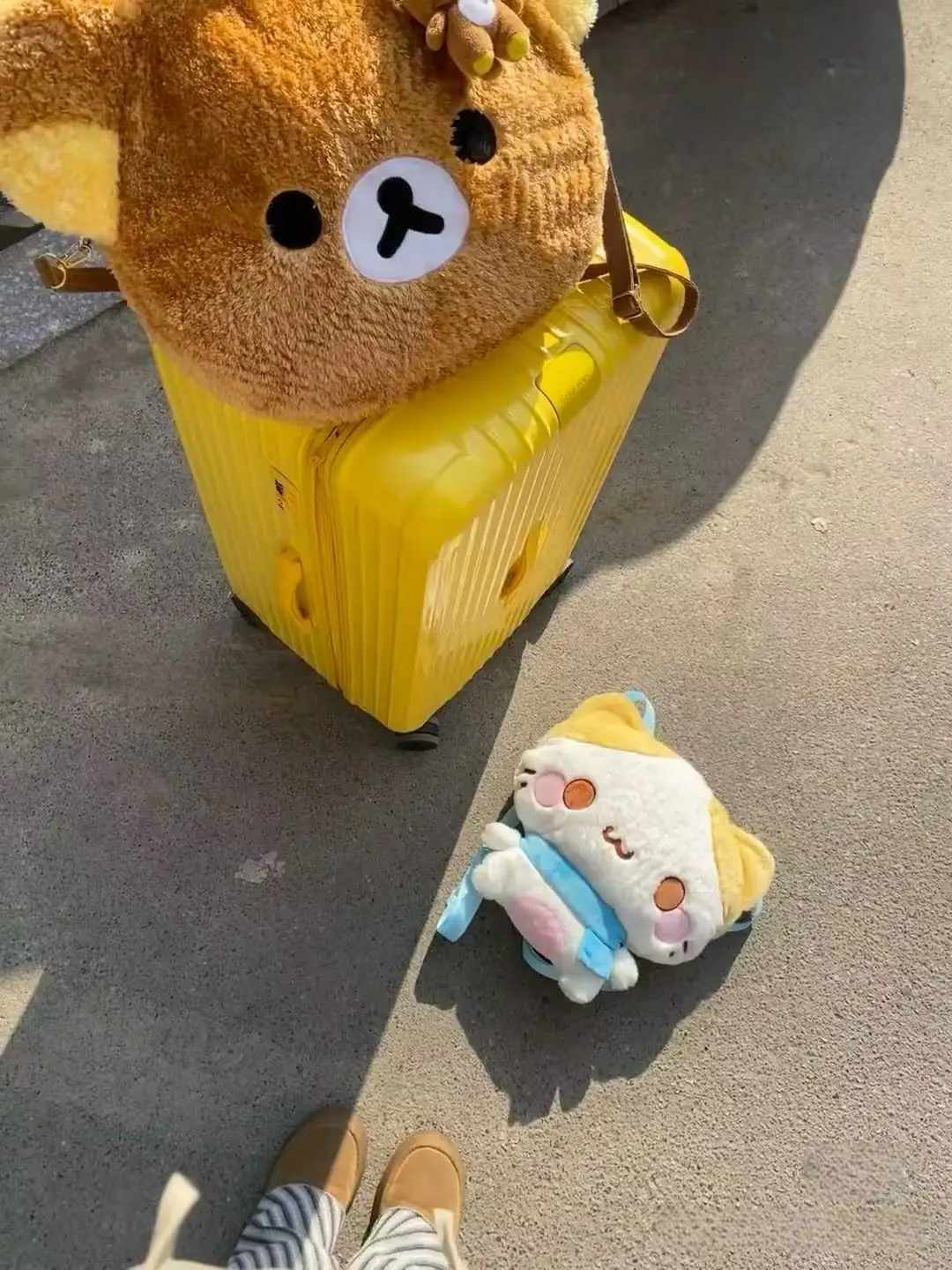 Écharpe mignonne en coton bonbon, sac de poupée chat doux et mignon, sac de poupée de dessin animé, sac à dos en peluche, cadeau d'anniversaire pour étudiant